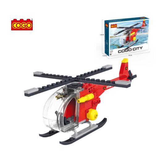 FIG. BLOCK. CONST. HELI. FIREFIGHTER 79PCS