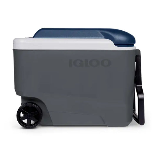 40QT INSULATED COOLER WITH WHEELS, GREY
