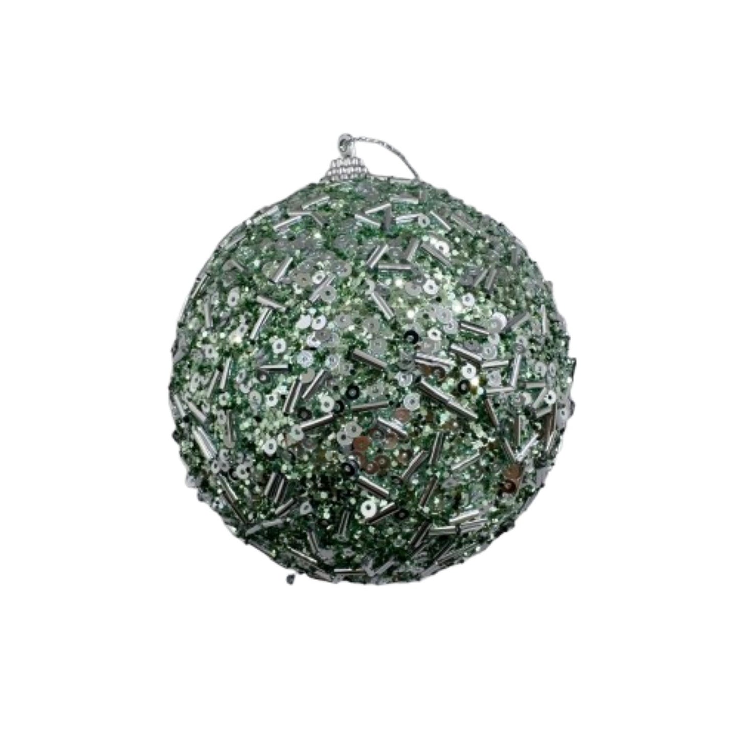 NAV. PELOTA SET2 10CM VER/OSC. C/DORADO