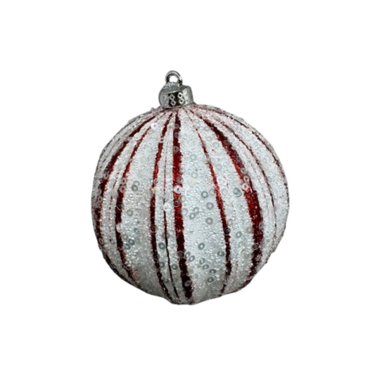 NAV. PELOTA SET2 10CM BLANCO LIN/ROJO