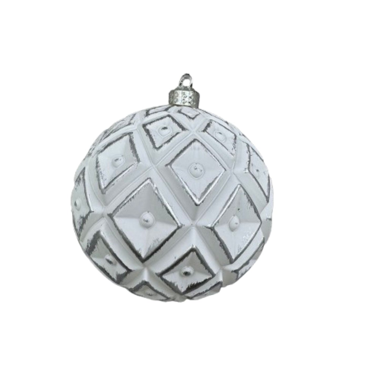 NAV. BALL SET2 10CM WHITE DETAIL/GREY