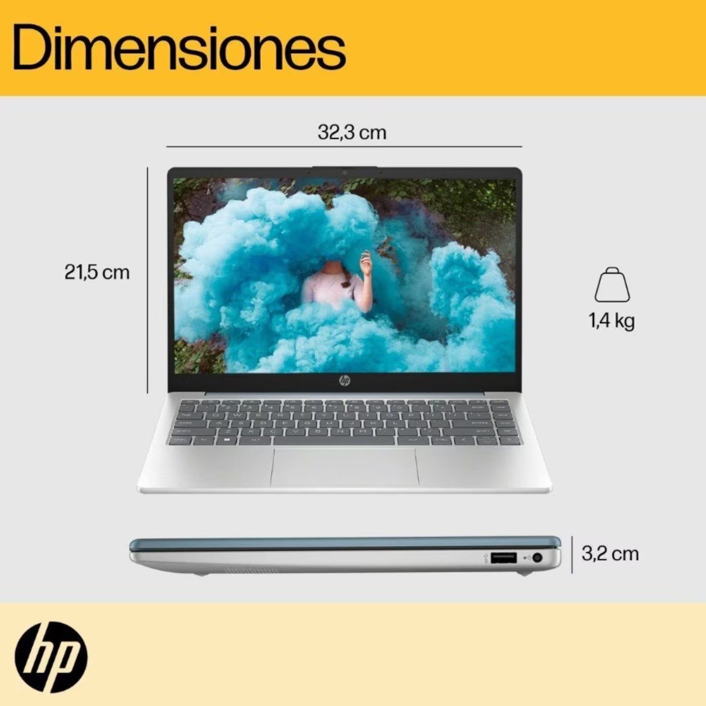 LAPTOP HP 14-EM0017LA 14 R5 8+512GB