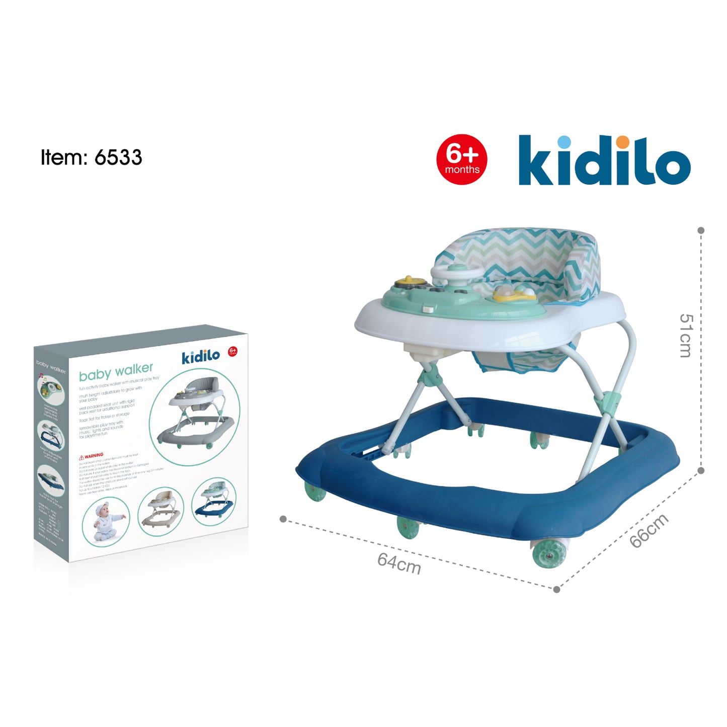 ANDADOR CMUSICA AZUL KIDILO