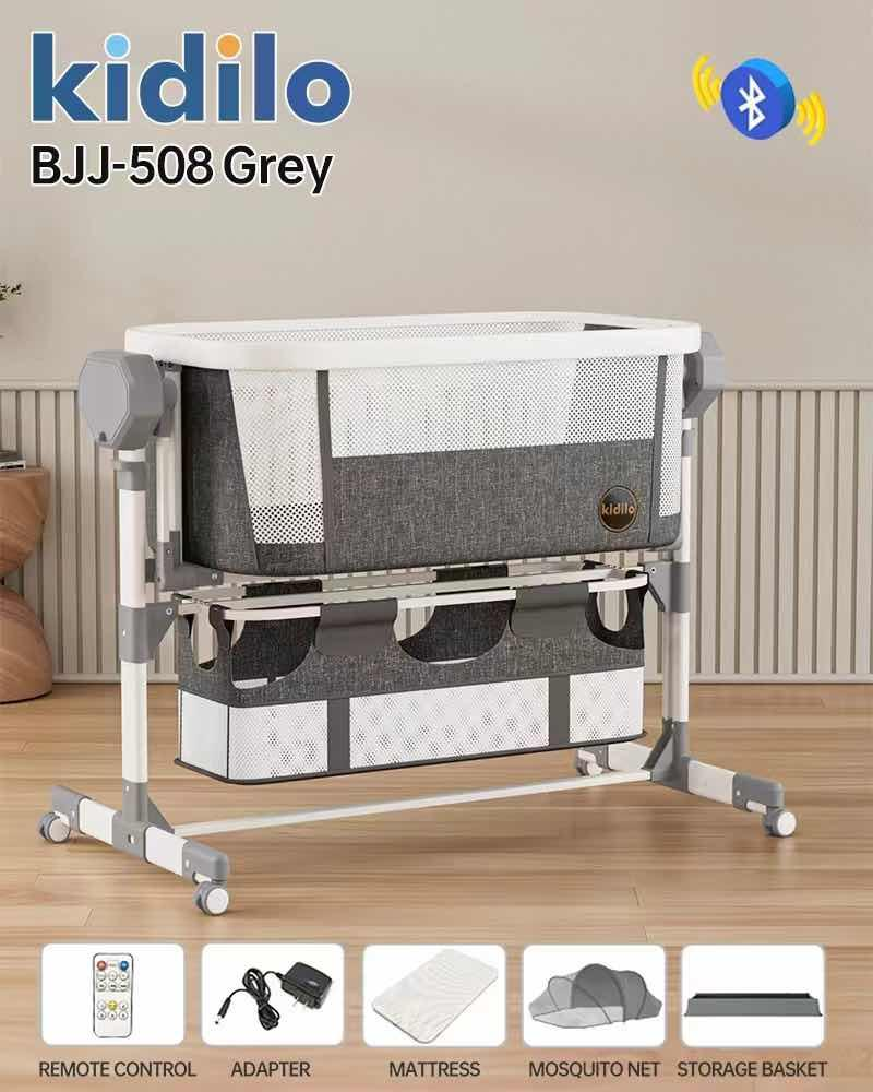 CUNA COLECHO ELECTRICO GRIS KIDILO