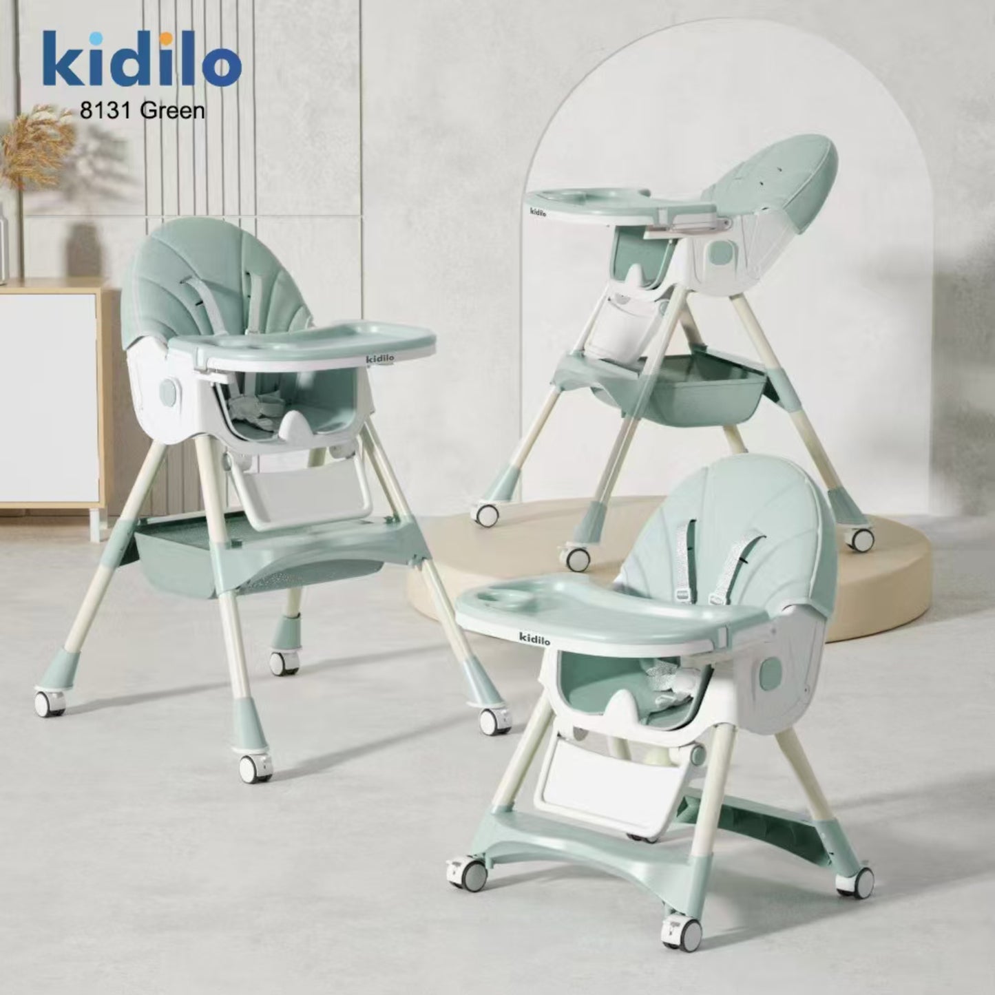 SILLA DCOMER AJUSTABLE VERDE KIDILO
