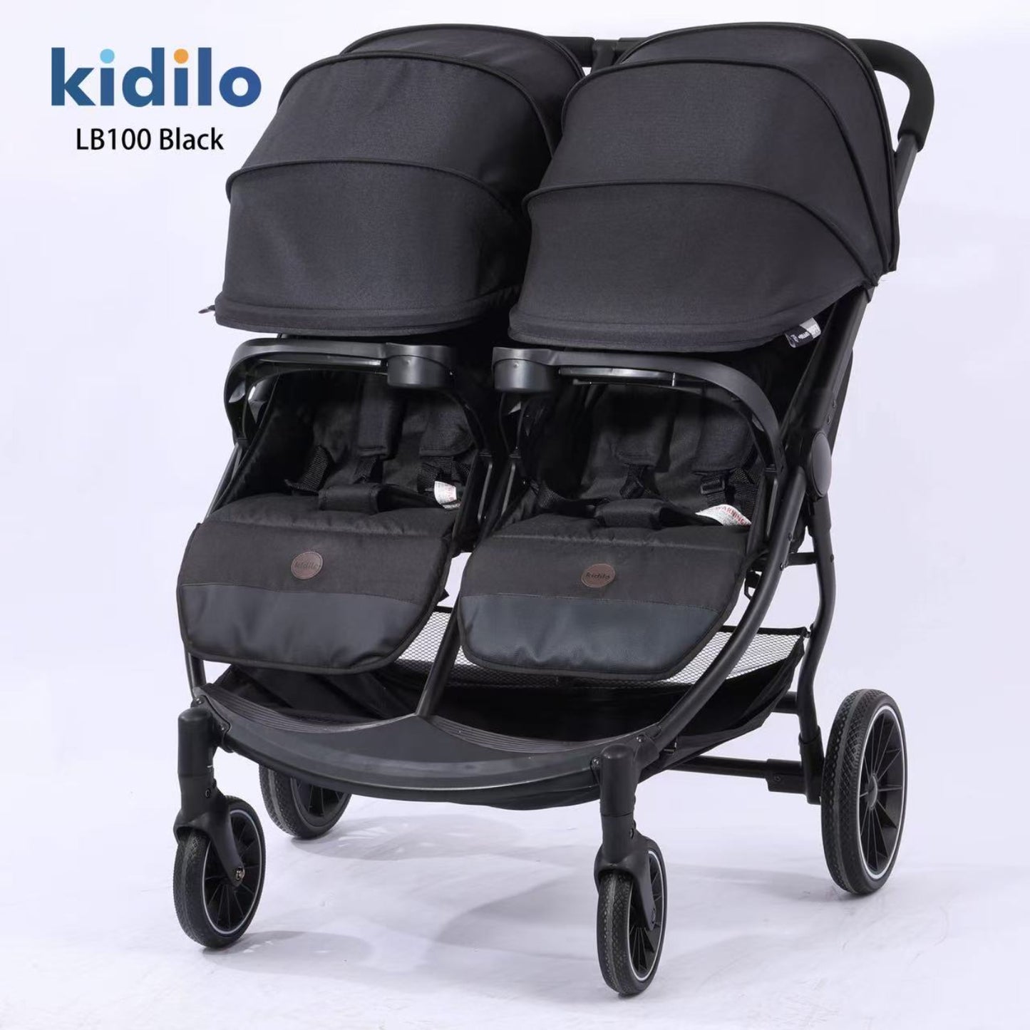 COCHE GEMELAR BASICO NEGRO KIDILO