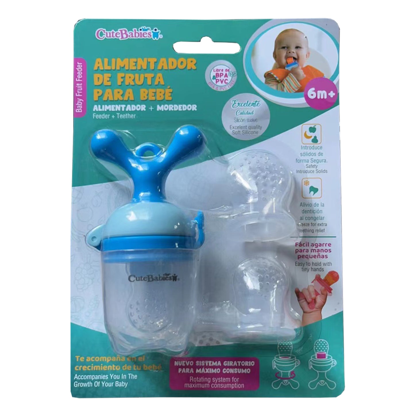 ALIMENTADOR D/FRUTAS BEBES 2EN1 SURT.