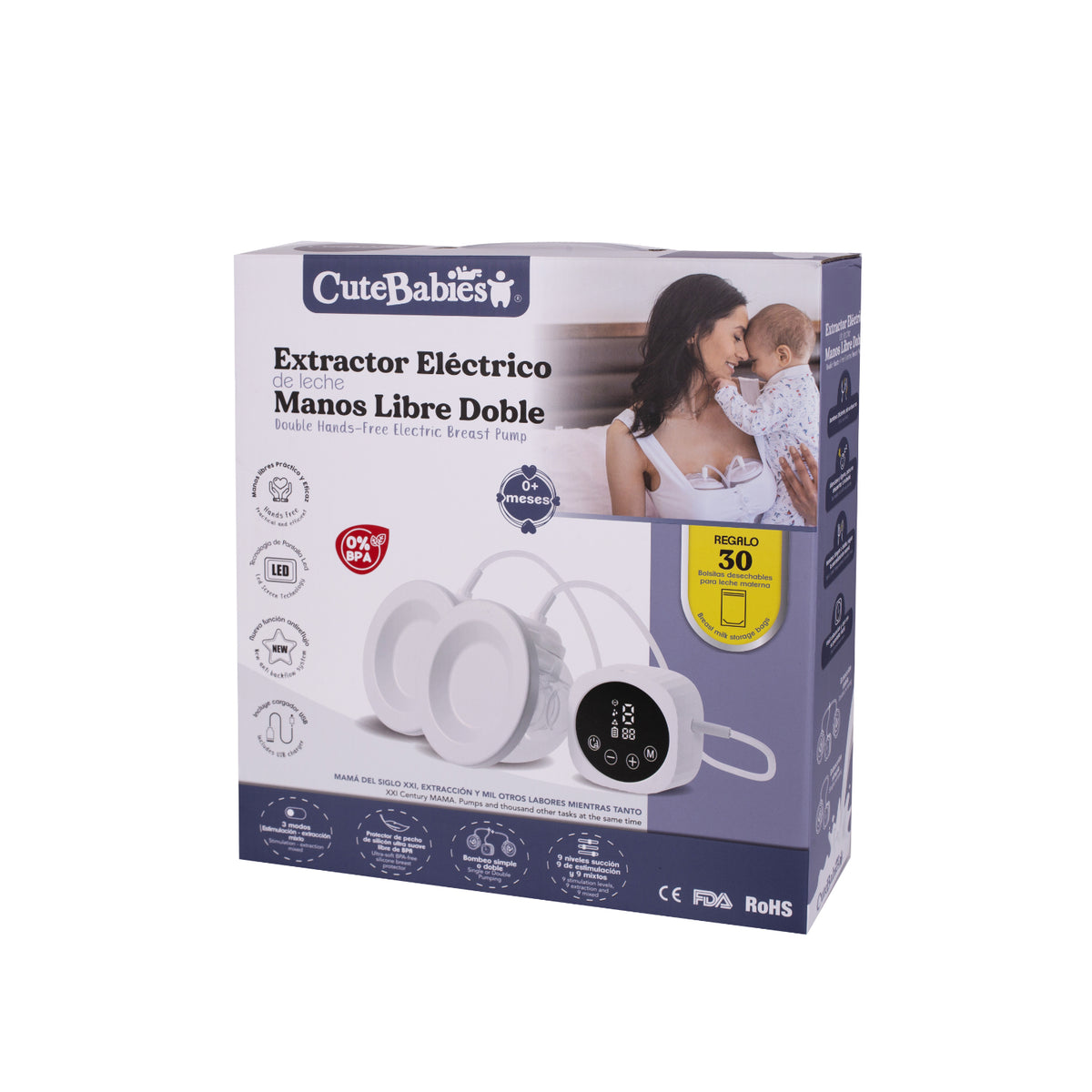 Double Hands-Free Electric Milk Extract