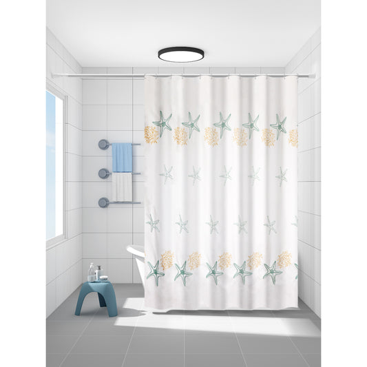 Cortina para Baño Modernhouse con Bordado Marino – 178 x 183 cm