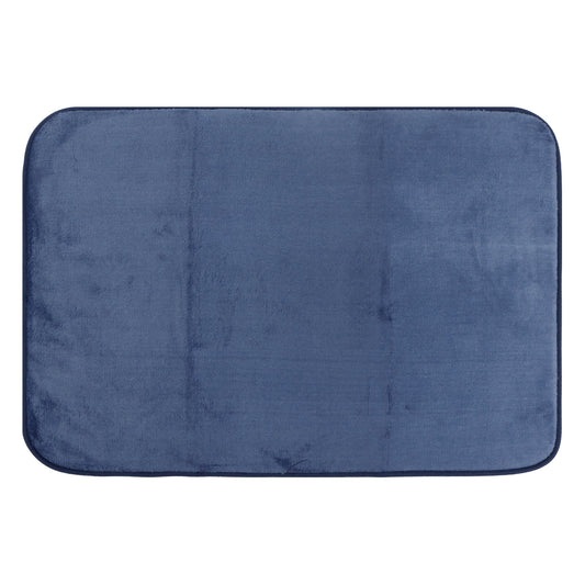 Set de Baño Modernhouse: Cortina 100% PEVA + Alfombra Azul – 2 Pzs