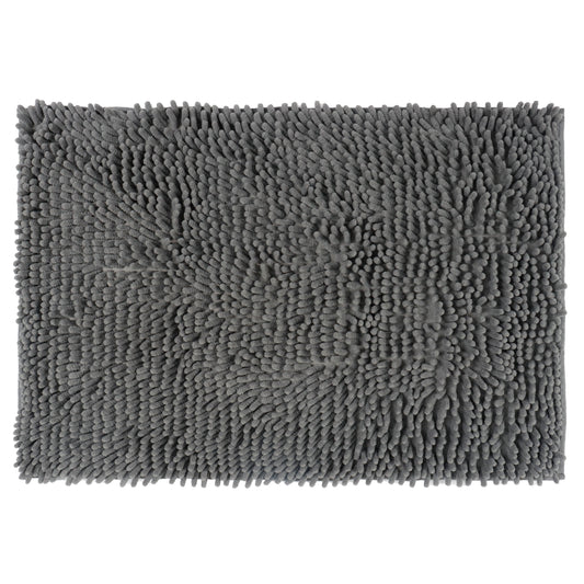 Set de Baño Modernhouse: Cortina 100% PEVA + Alfombra de Microfibra Gris – 2 Pzs