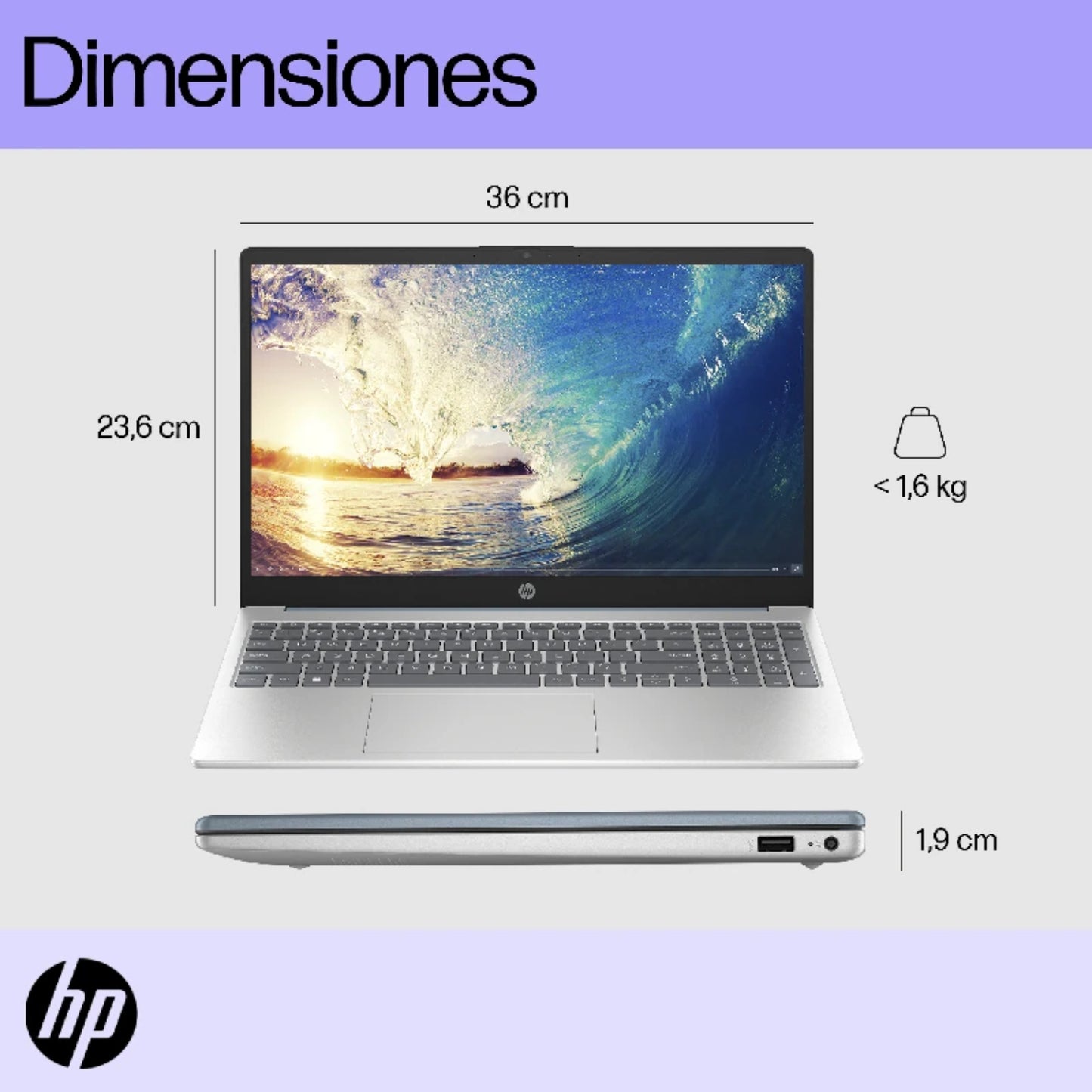 LAPTOP HP 15FD0231LA 15 I3 8512GB