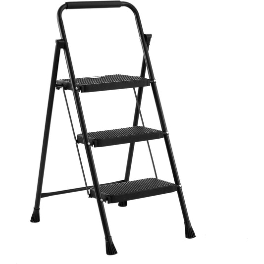 Escalera Plegable de 3 Peldaños Resistente - Diseño Compacto 116x55x6 cm