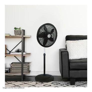 Ventilador de Pedestal RCA RCFAN28 18" Negro con 5 Aspas y Motor de Cobre