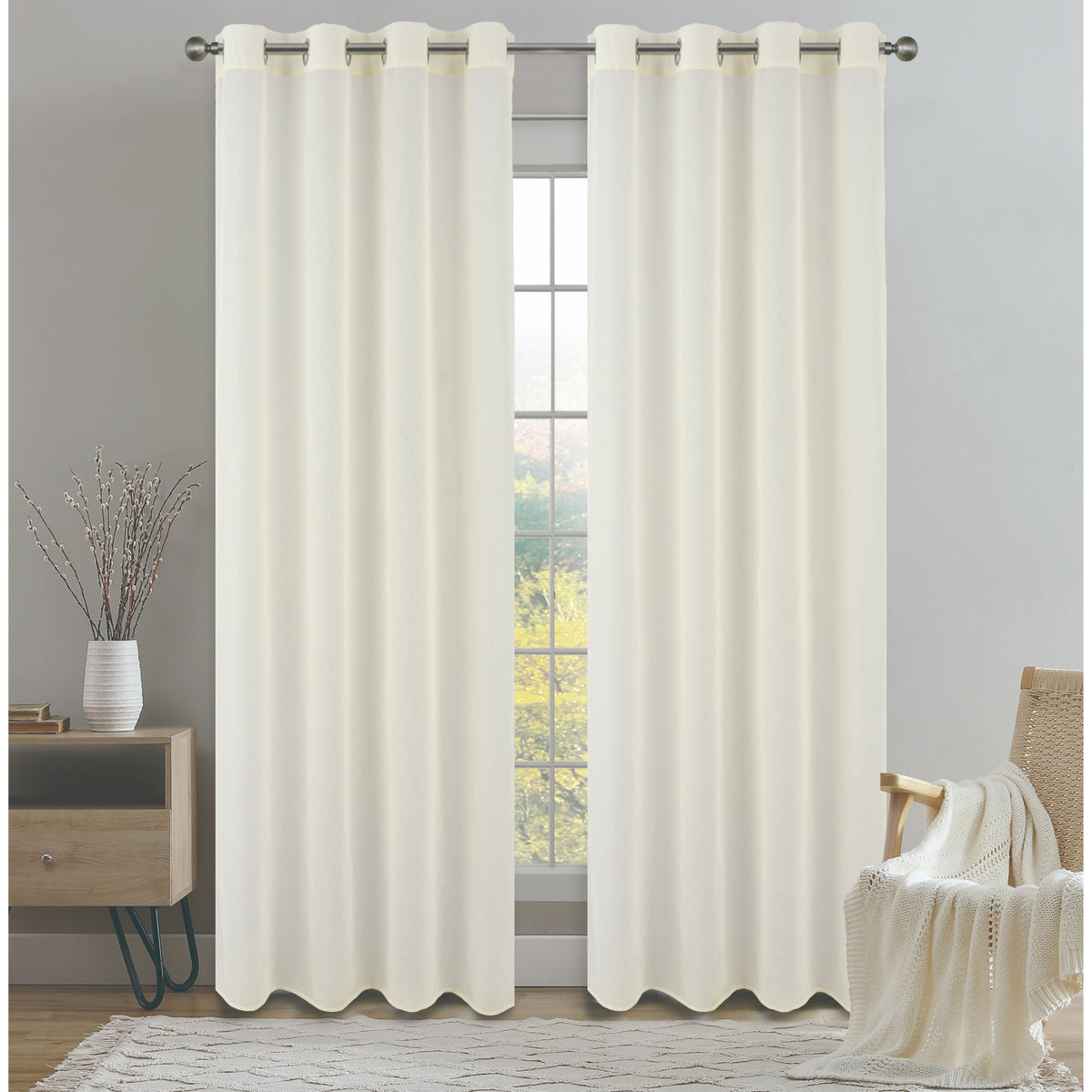 CORTINA PSALA SHEER 53X90 CREMA