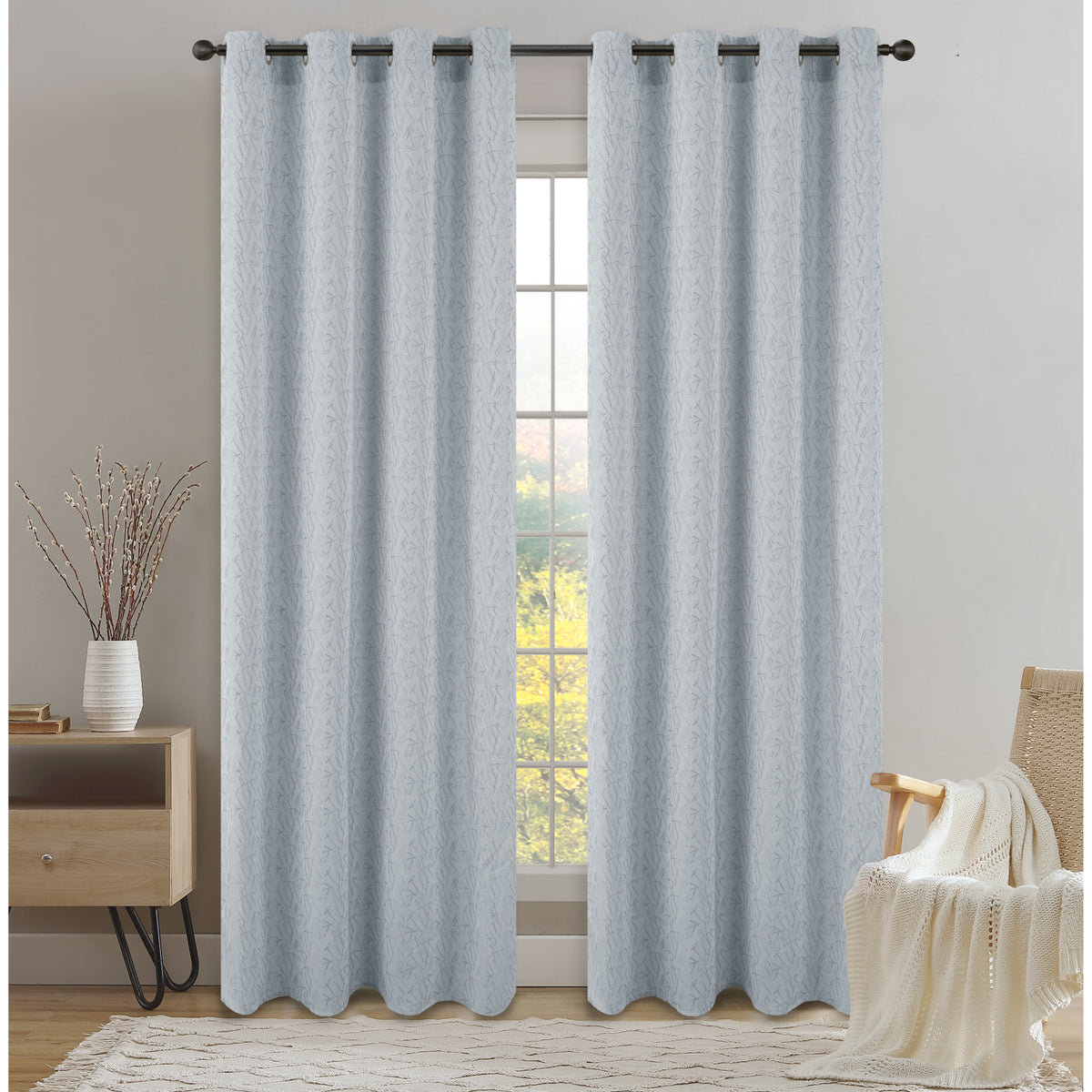 CORTINA PSALA JACQUARD 53X90 GLACIAR