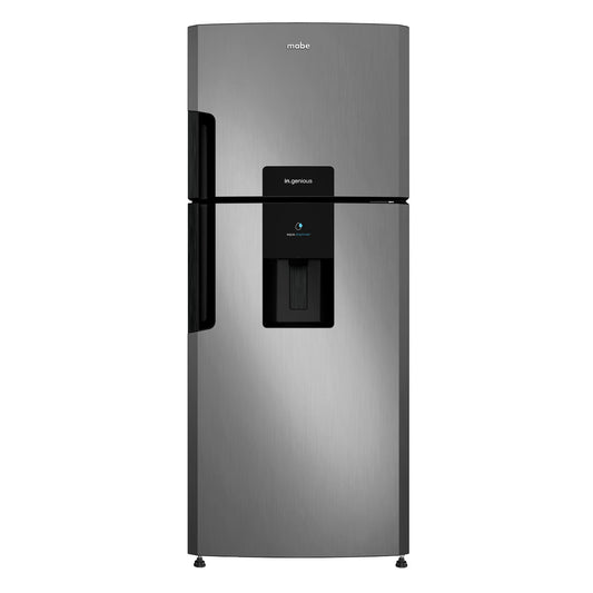 Mabe RMP370GCAT 13 cu ft Graphite Refrigerator with Water Dispenser, Home Energy Saver, No Frost