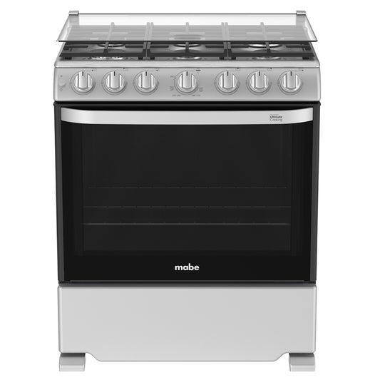 Estufa a Gas Mabe 30" Gris Capello WEM7659CFIS3 - 6 Quemadores
