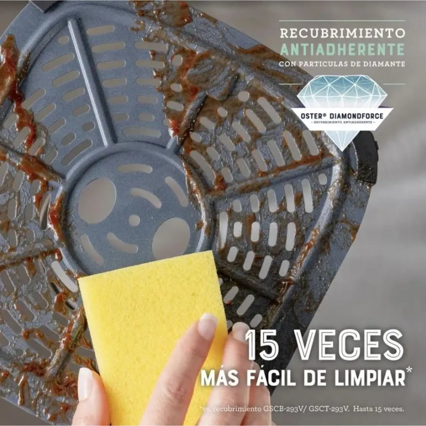 Freidora de Aire Digital Oster® 7.5L con Ventana y Acero Inoxidable