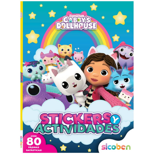 Libro de Actividades y Stickers Gabby's Dollhouse - 80 Páginas