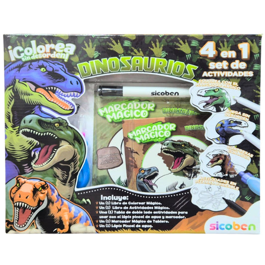 SET DE ACTIVIDADES 4 EN 1 - DINOSAURIOS