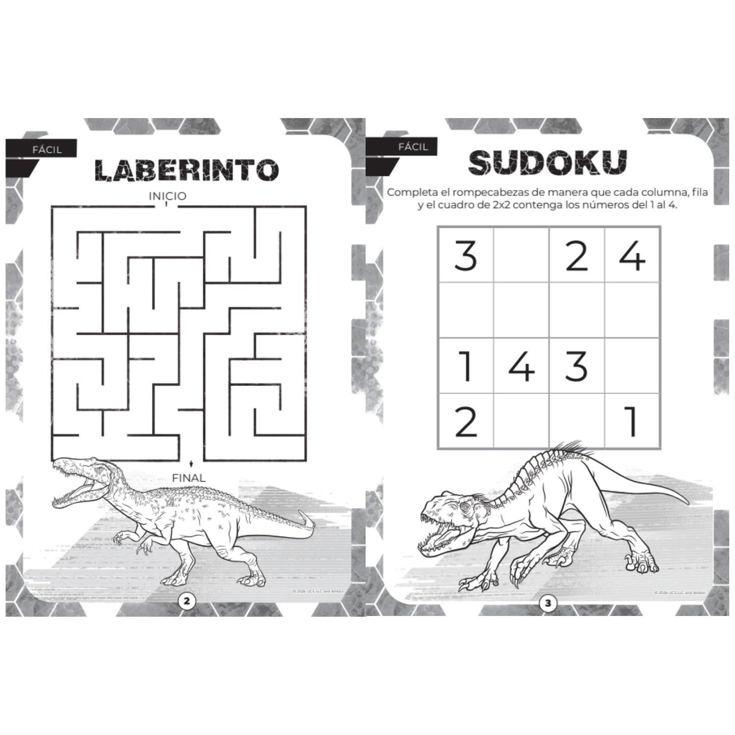 LIBRO DACTIVIDADES 24PAGS JURASSIC W S