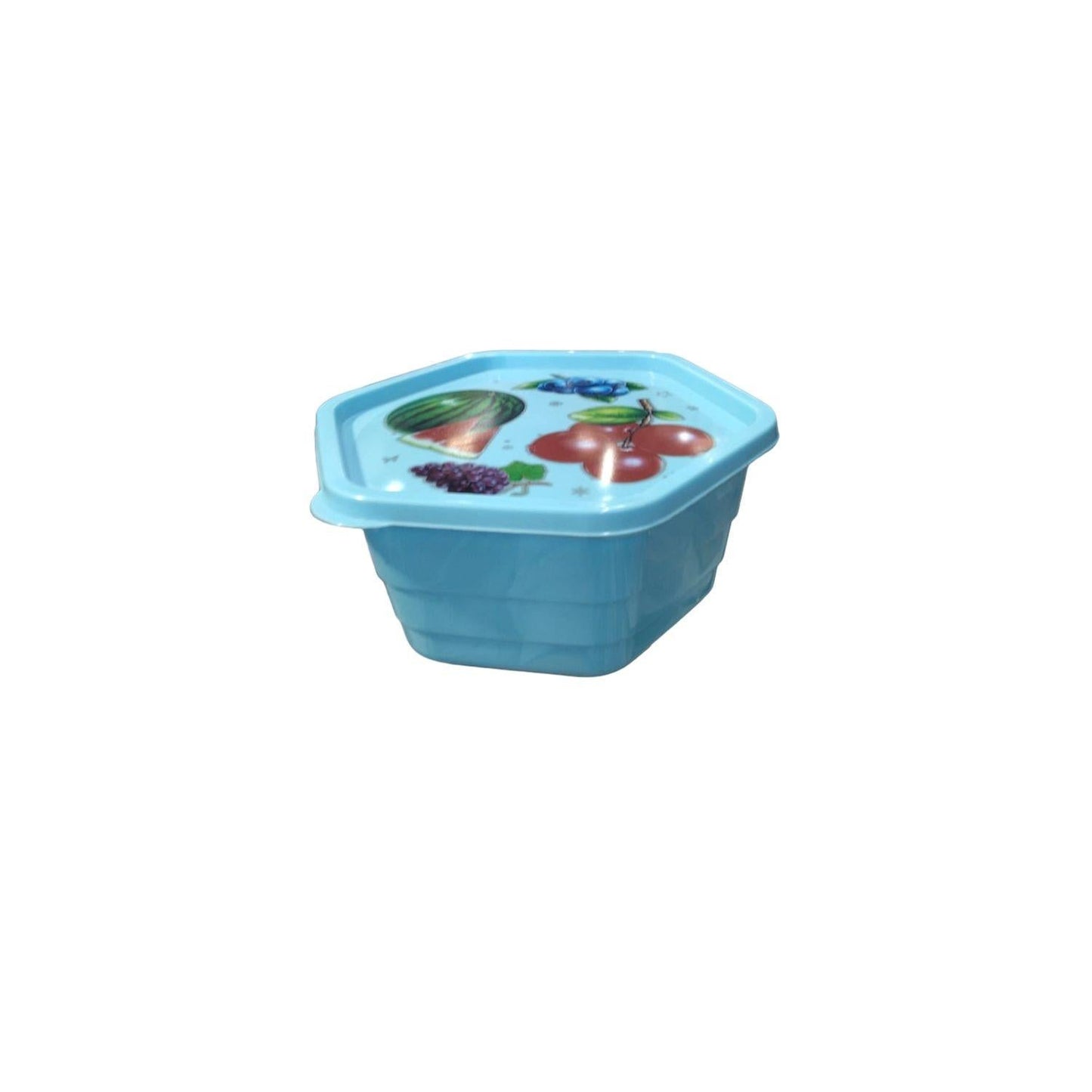 RECIPIENTE C/TAPA HEXA 22.5X19.8X9.2CM M