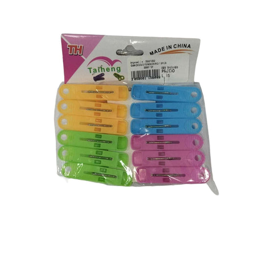 12PCS CLOTHESLINE HOOKS