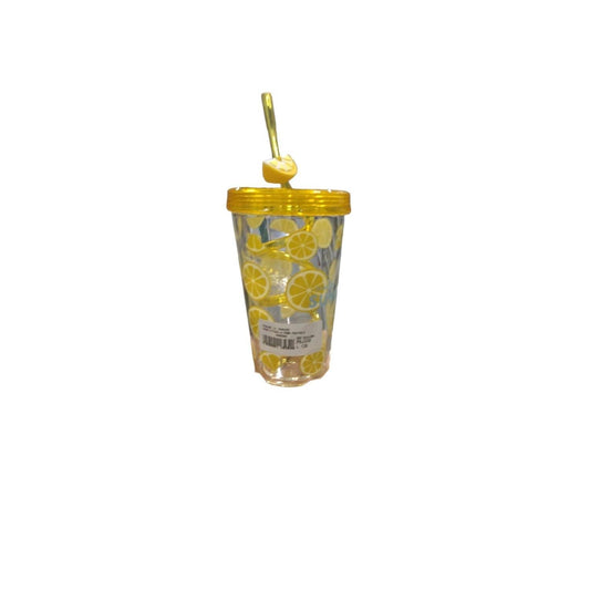 VASO C/ PAJILLA 350ML FRUTAS SURT.