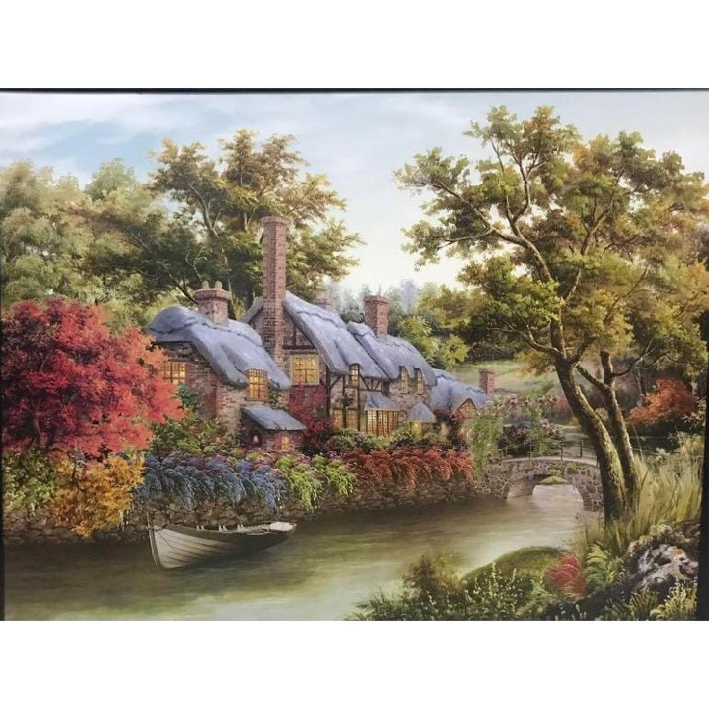 ASSORTED FLOWER PAINTING 59X45CM