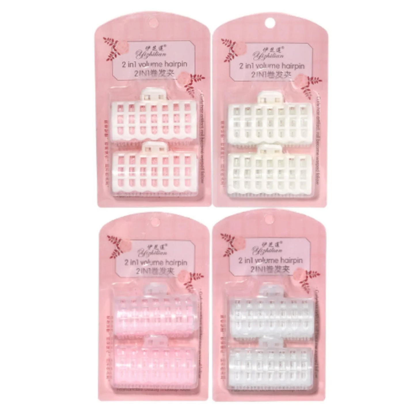 Set 2Pzs Pinzas P/Rizar Cabello