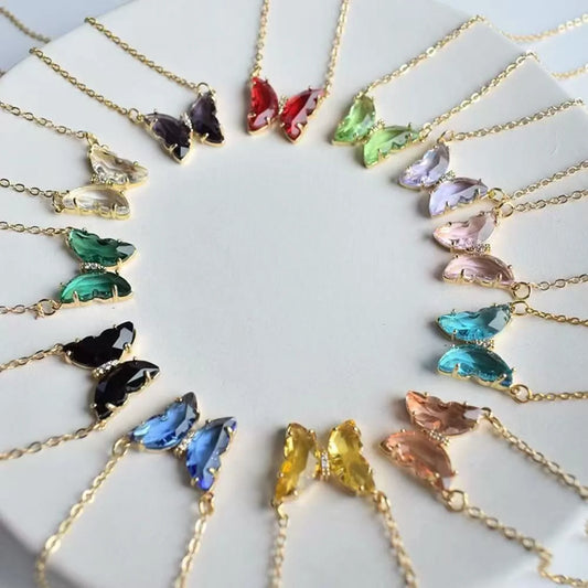 Butterfly Pendant Necklace Assorted