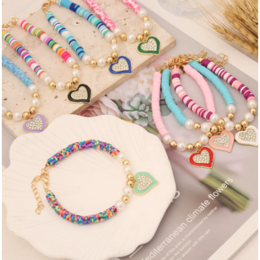 Women's Bracelet Assorted Hearts