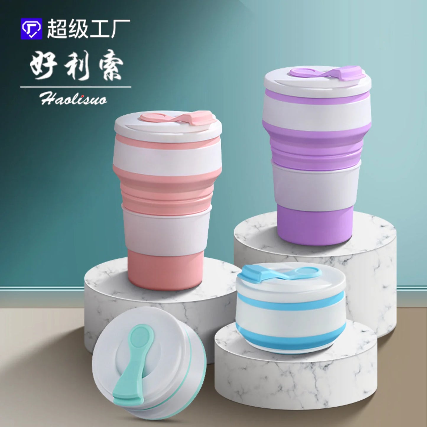 Vaso Plegable 350Ml Surt.
