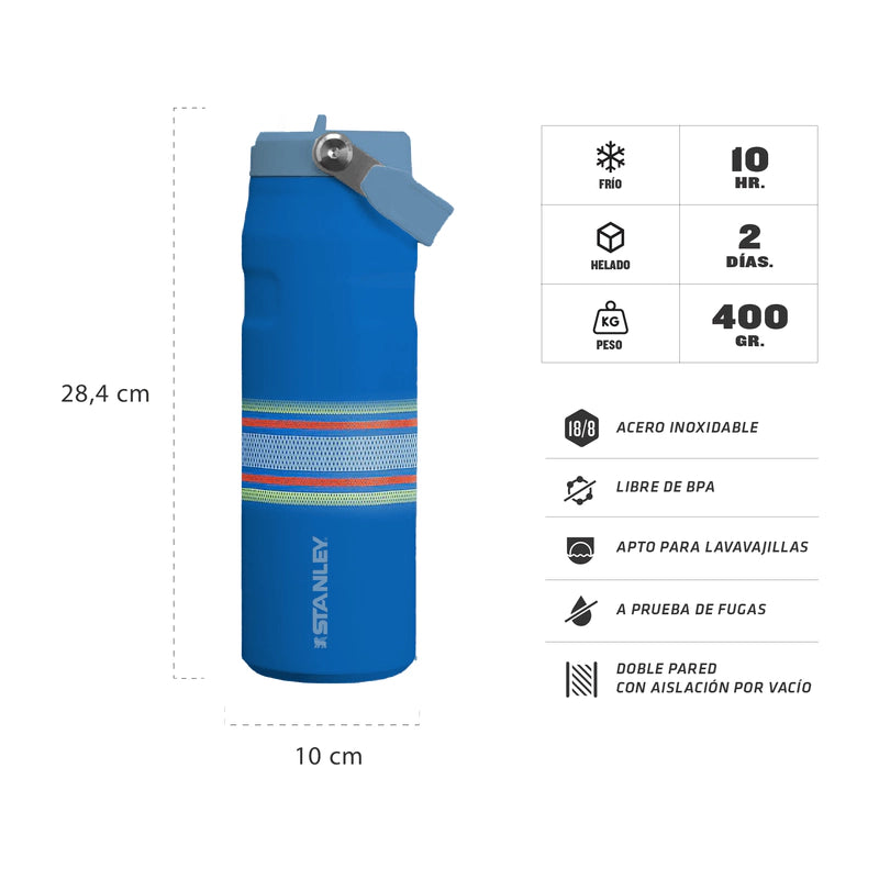 Botella Stanley AeroLight Flip Straw 24oz Azure – Ultra Ligera