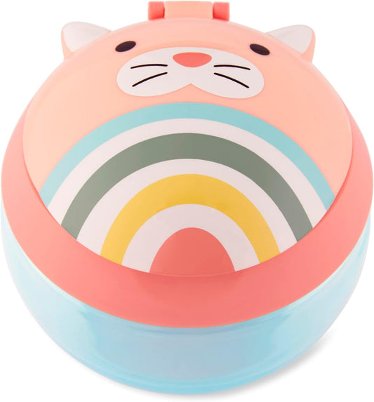 Vaso para Snacks Skip Hop Zoo Cat 9Q337010 - Contenedor con Tapa y Agarre Antiderrames