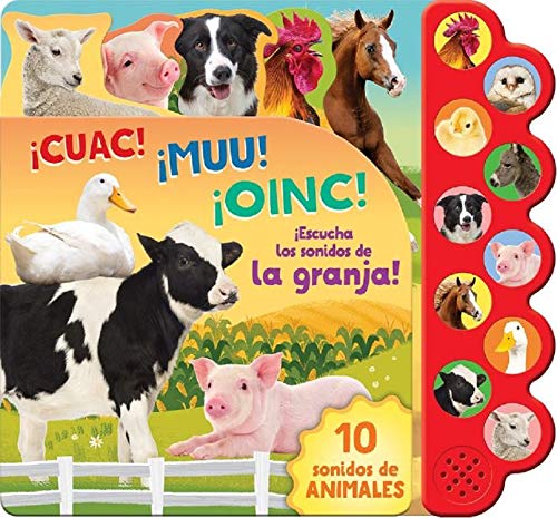 Libro Infantil Escucha Sonidos de la Granja - Libro de Cartón Interactivo con Audio (9781646380008)