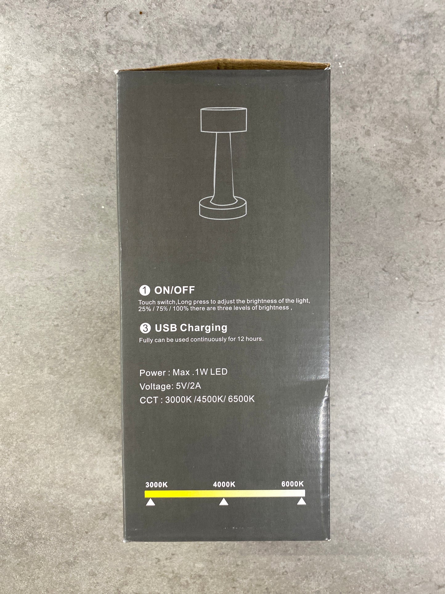 LÁMPARA DE TOQUE RECARGABLE CC-1166