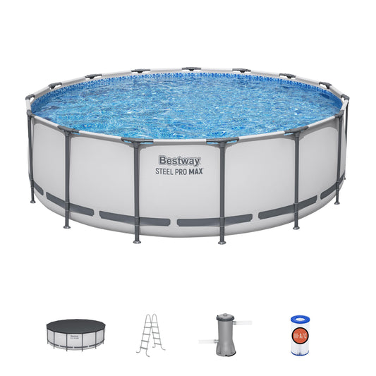 ROUND POOL WITH TUBES 4.57x1.22M