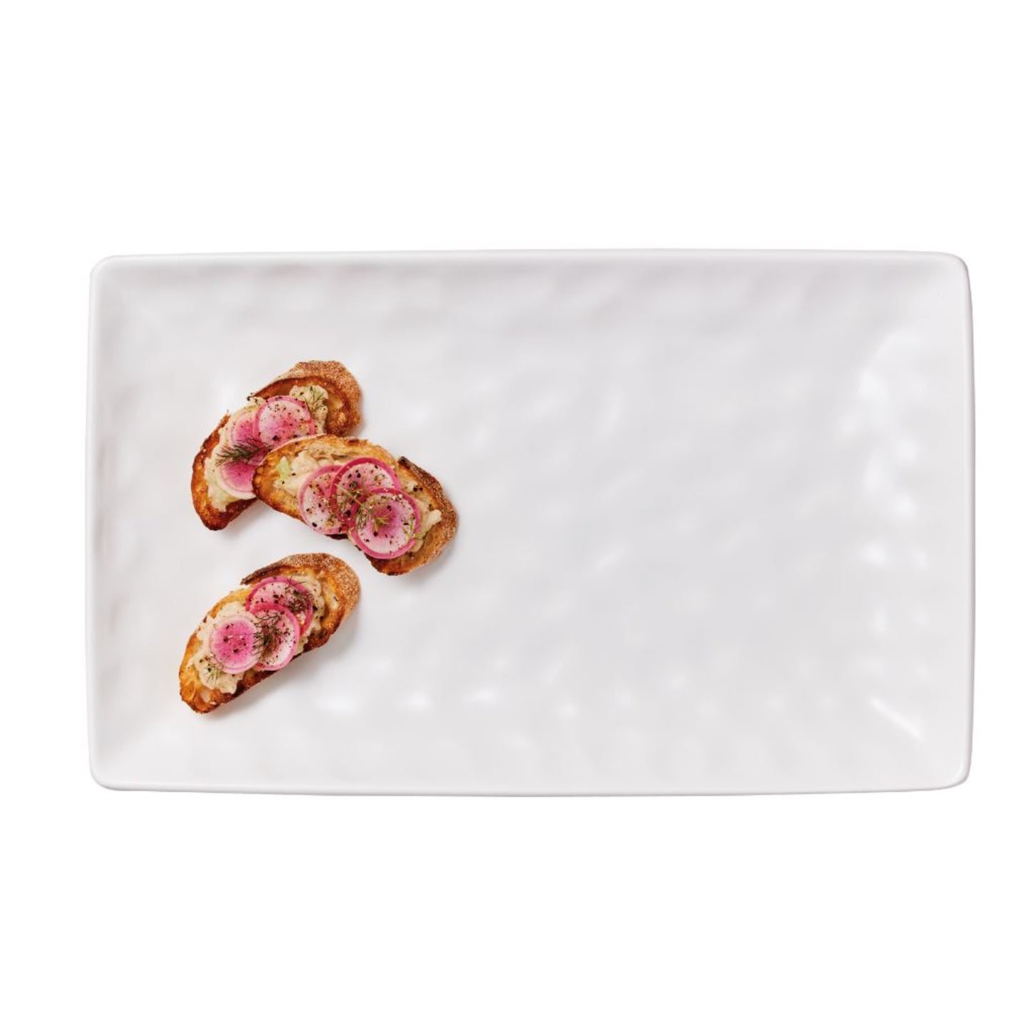 Bandeja para Servir Rectangular 15.75" Blanca | Host Series GE0039