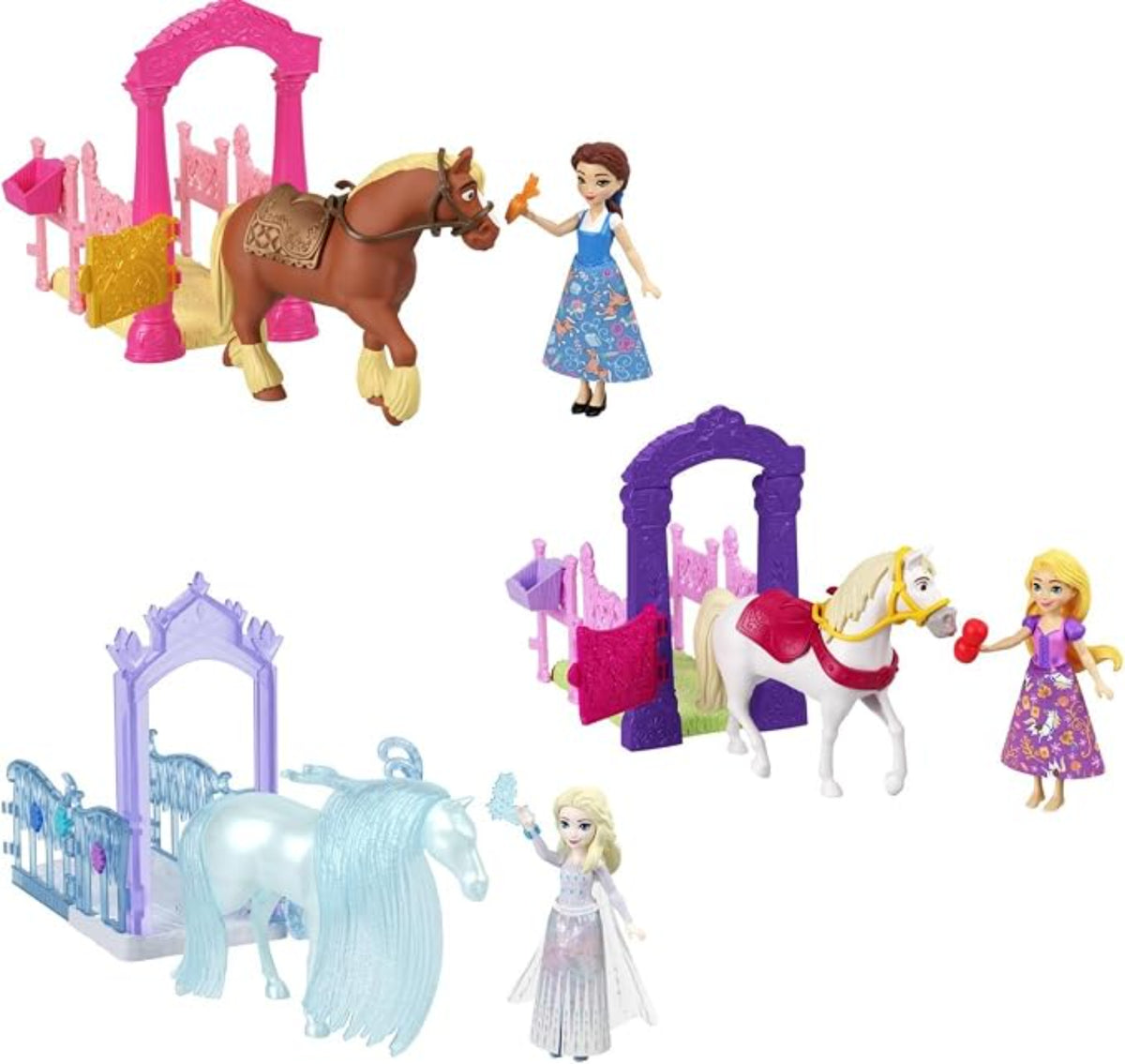 DISNEY PRICESA CESTABLO Y CABALLO