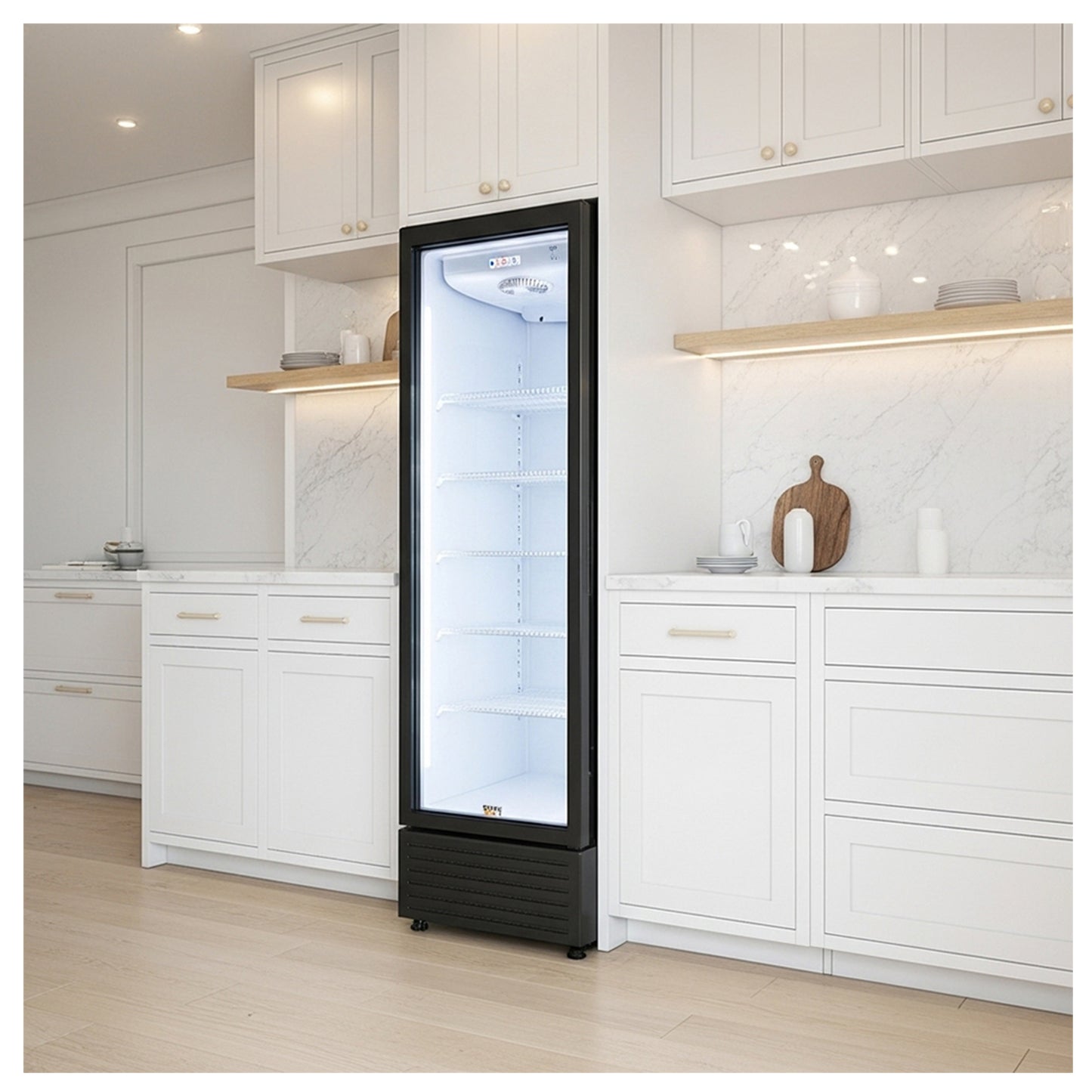 Vitrina Refrigerante Oster 12' OS-VSCX347B – Puerta de Vidrio LED