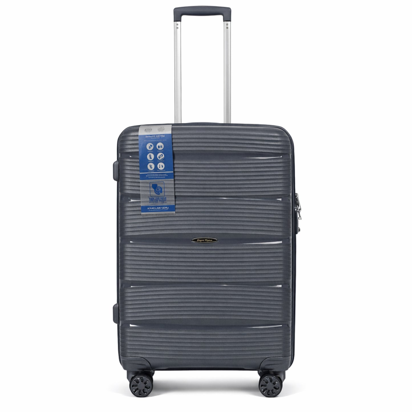 MALETA PARA VIAJE MEDIANA GRIS OSCURO