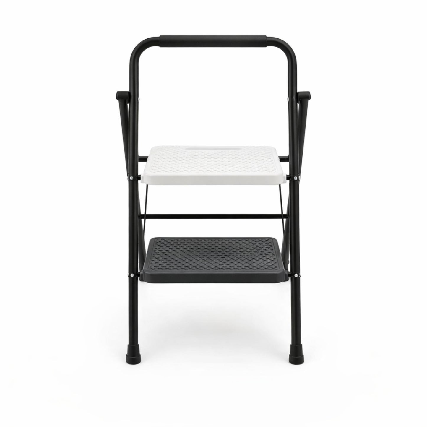 Escalera Plegable de 2 Peldaños con Mango de Seguridad - 92 x 55 x 6 cm
