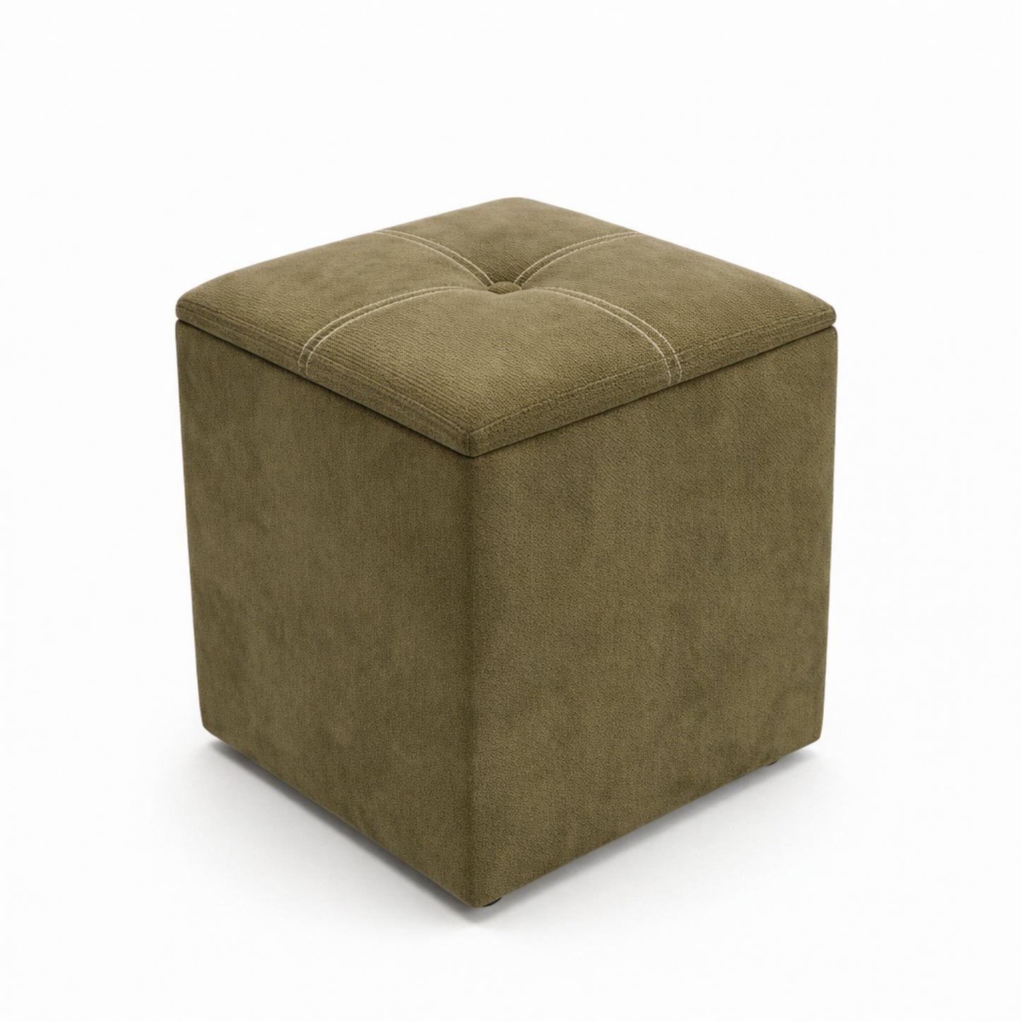 Seccional Memphis con Taburete Baúl Café 4 Pzas