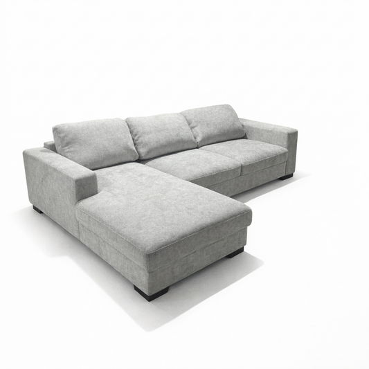 Sala Seccional Pekín Gris 2 Pzas con Chaiselongue