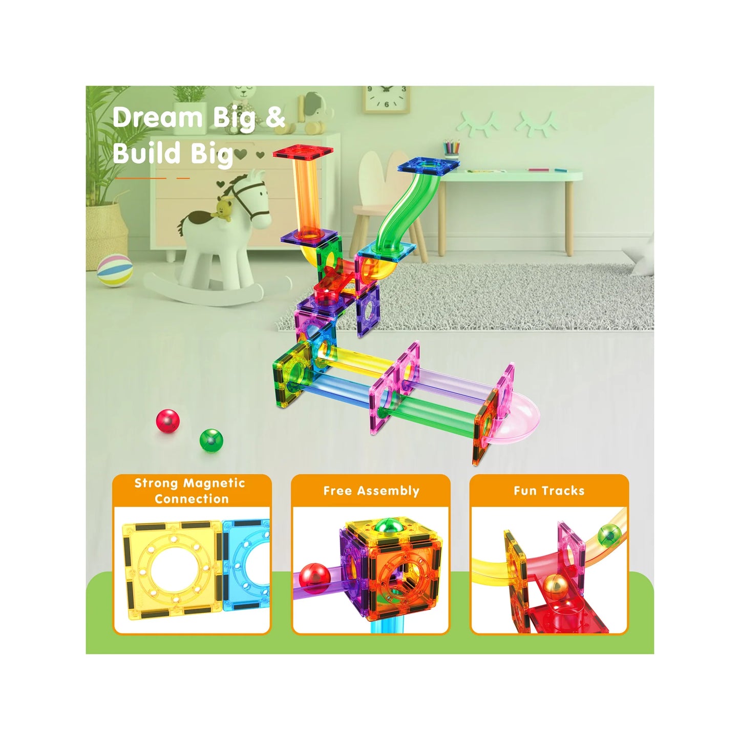 Set de Construcción Marble Run 40 Piezas – Pista de Canicas