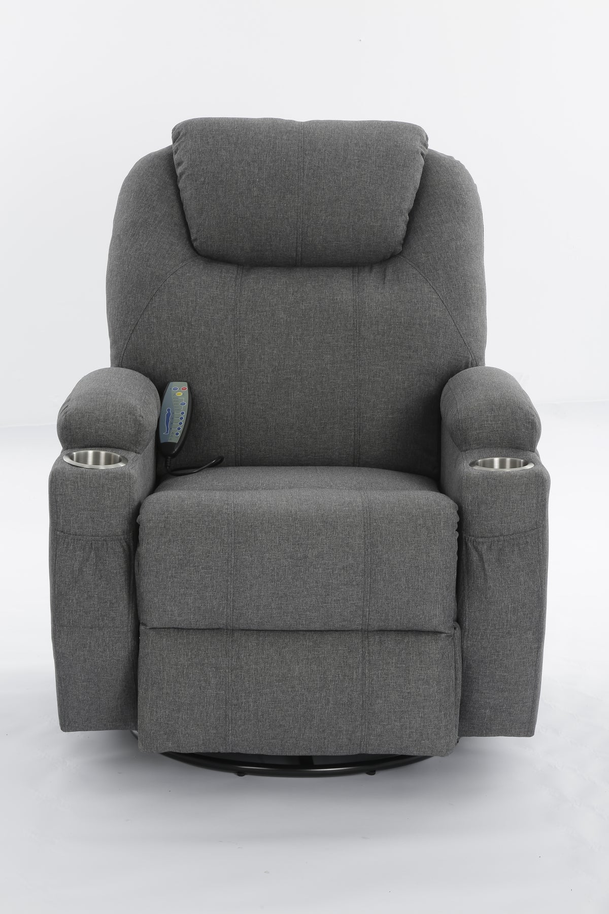 SILLON RECLINABLE CMASAJE GRIS