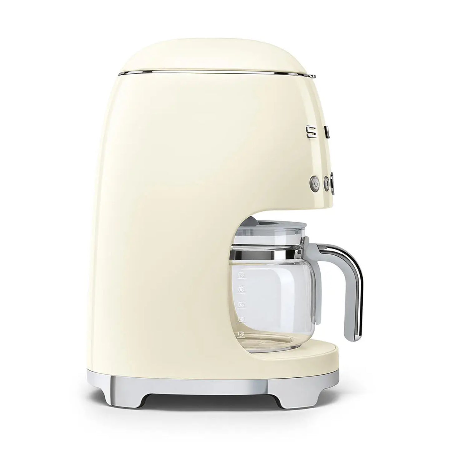 CAFETERA SMEG PARA 10 TAZAS COLOR CREMA - MODELO DCF02CRUS