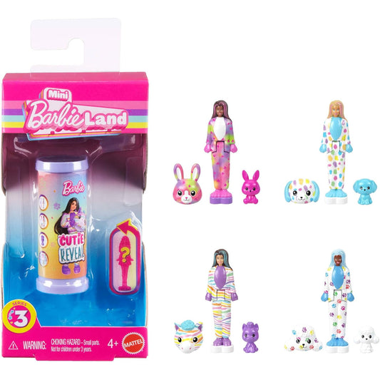 Muñeca Barbie Color Reveal con figuras sorpresa y accesorios divertidos